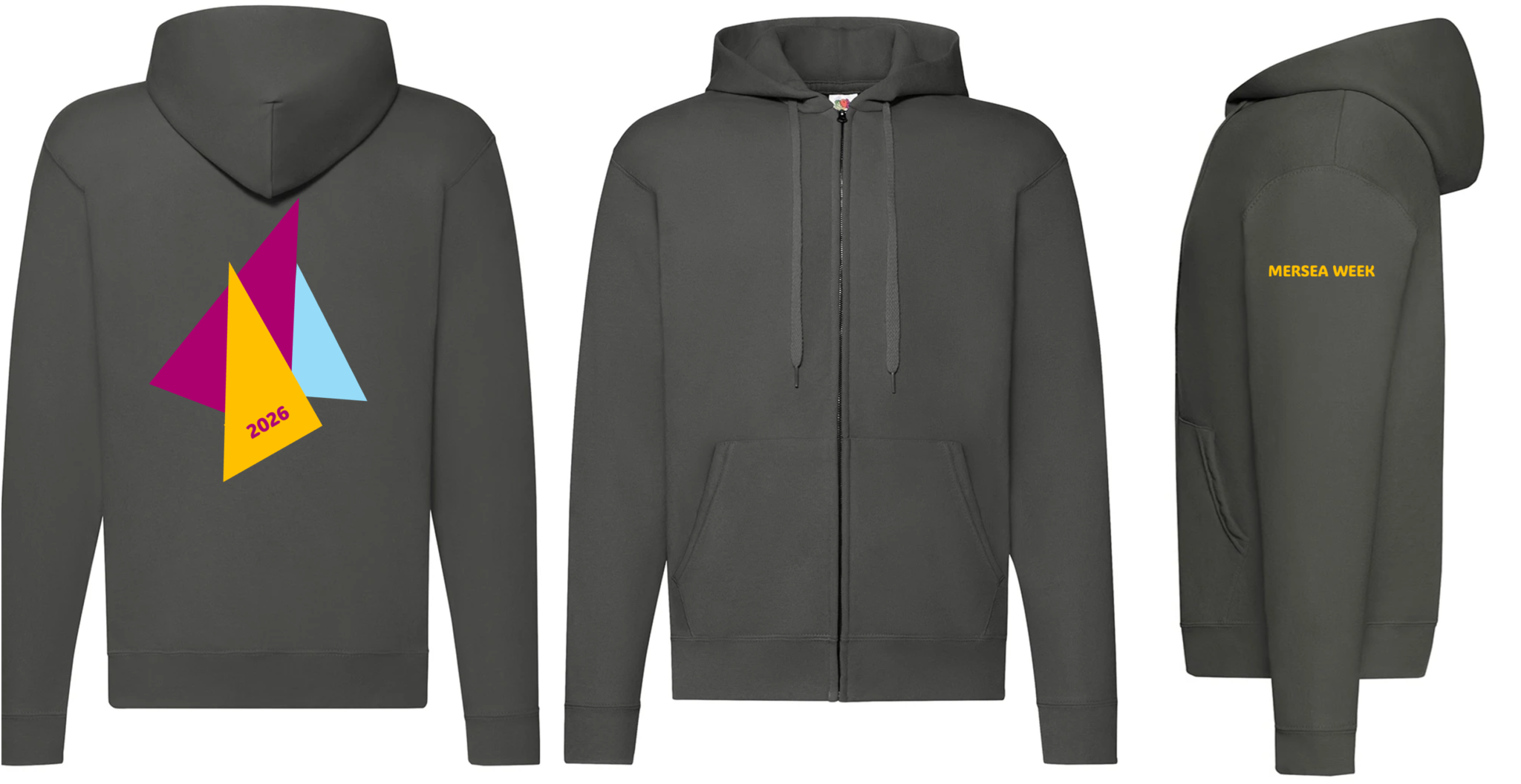 Full Zip Sweatshirt – Light Graphite